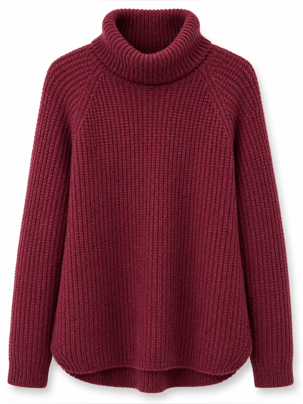 4/$20 IT’S OUR TIME Deep Red Cowl Neck Knit Top - Large